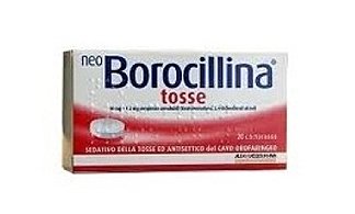 NEO BOROCILLINA TOSSE 10 MG + 1,2 MG PASTIGLIE 10 MG + 1,2 MG PASTIGLIE 20 PASTIGLIE IN BLISTER PVC-PE-PVDC/AL