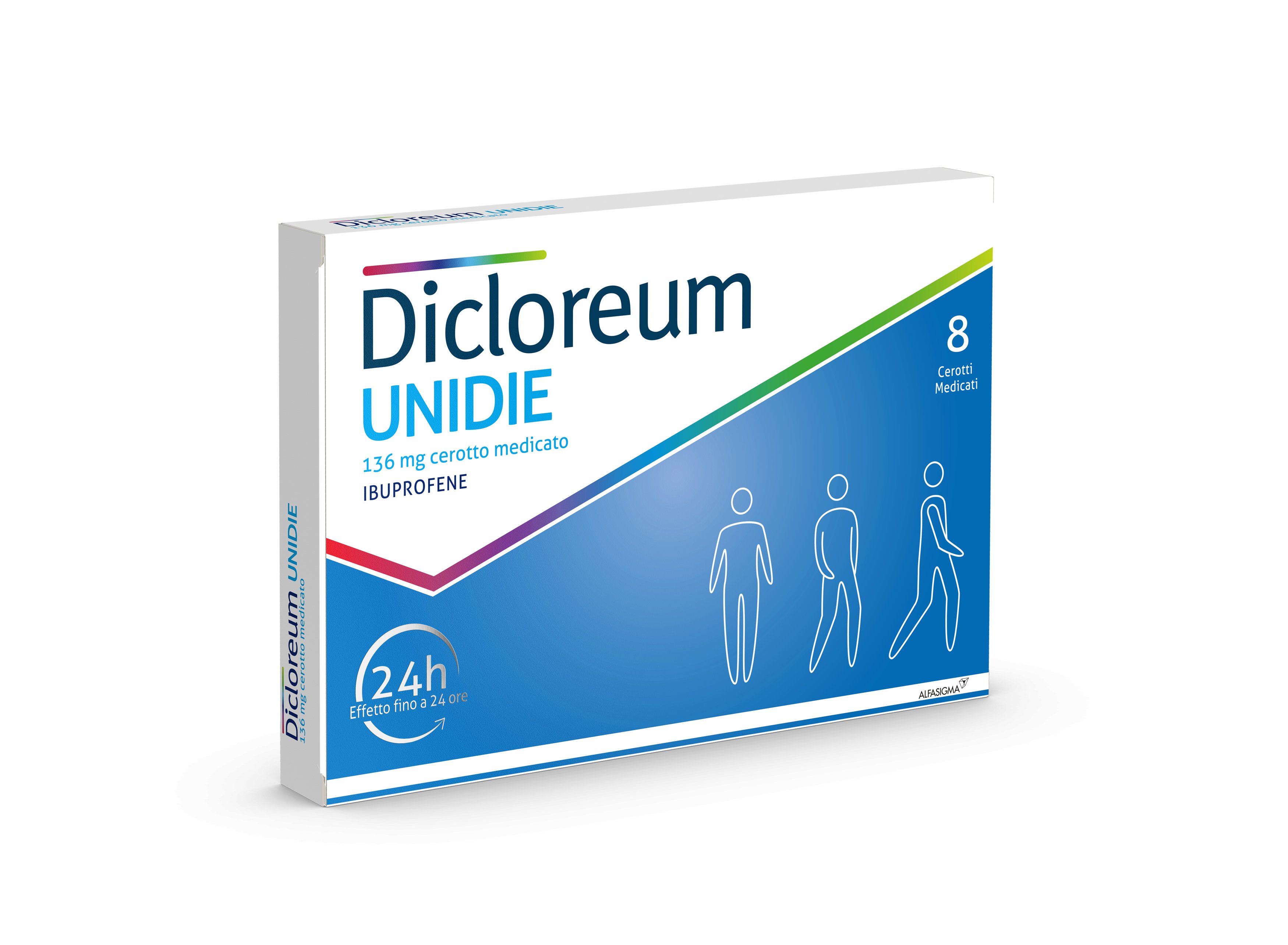 DICLOREUM UNIDIE 136 MG CEROTTO MEDICATO 136 MG CEROTTO MEDICATO 8 CEROTTI