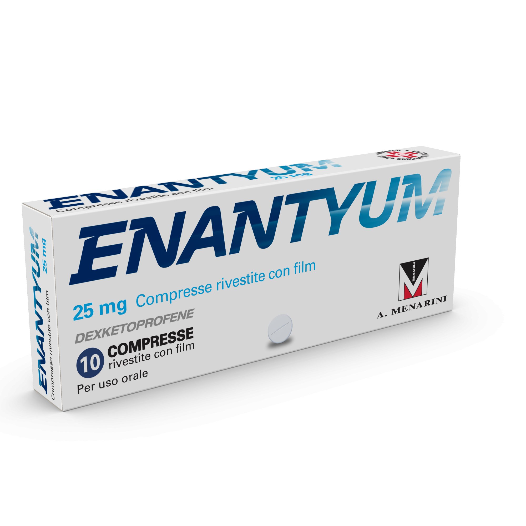 ENANTYUM 25 MG COMPRESSE RIVESTITE CON FILM 25 MG COMPRESSE RIVESTTIE CON FILM 10 COMPRESSE IN BLISTER ACLAR/AL