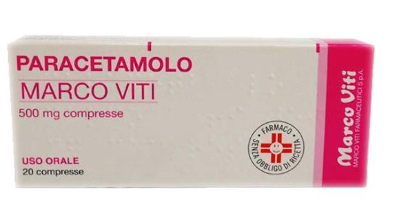 PARACETAMOLO MARCO VITI 500 MG COMPRESSE 500 MG COMPRESSE 20 COMPRESSE