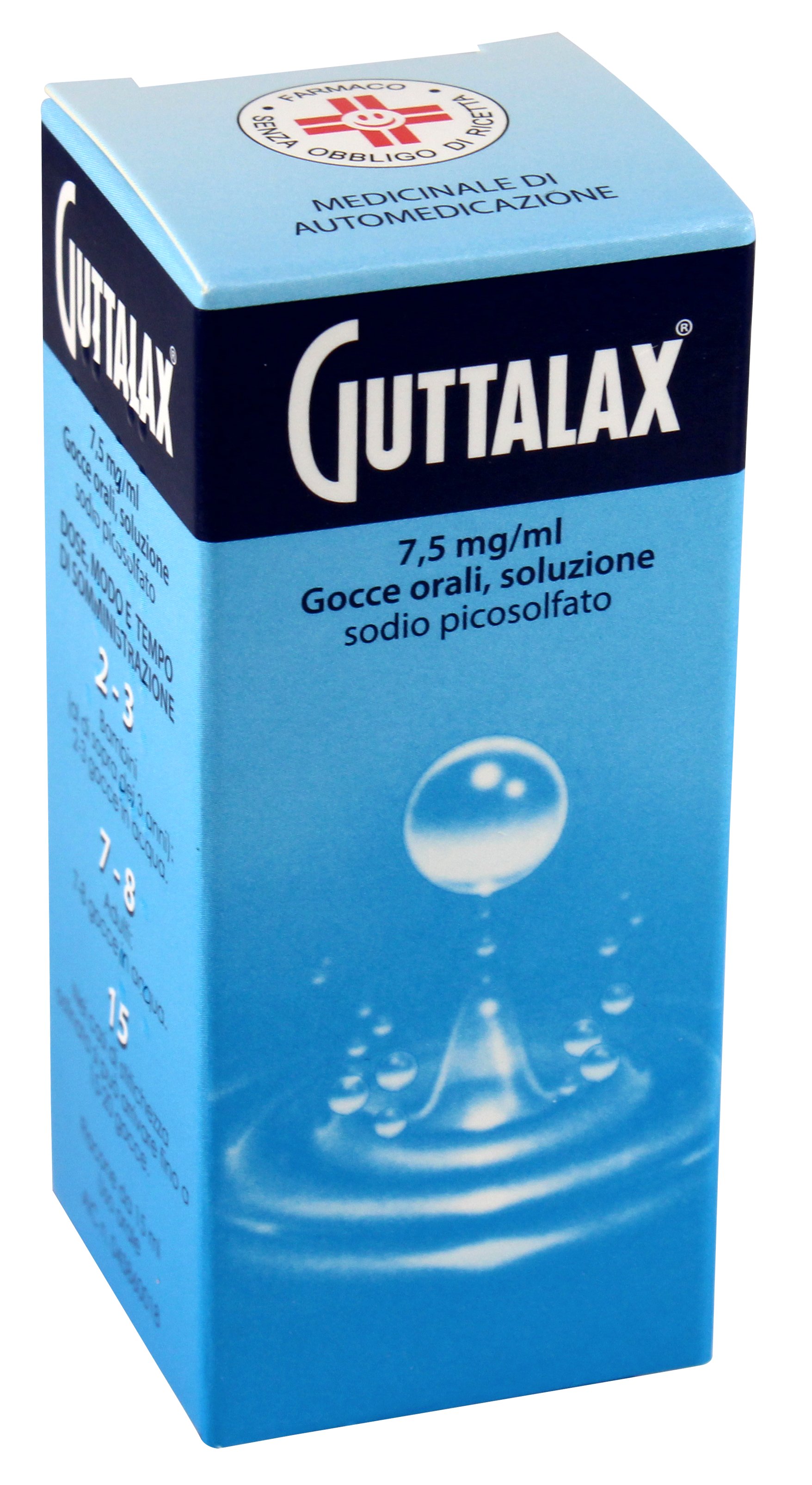 GUTTALAX 7,5 MG/ML GOCCE ORALI SOLUZIONE 7,5 MG/ ML GOCCE SOLUZIONE ORALE FLACONE DA 15 ML