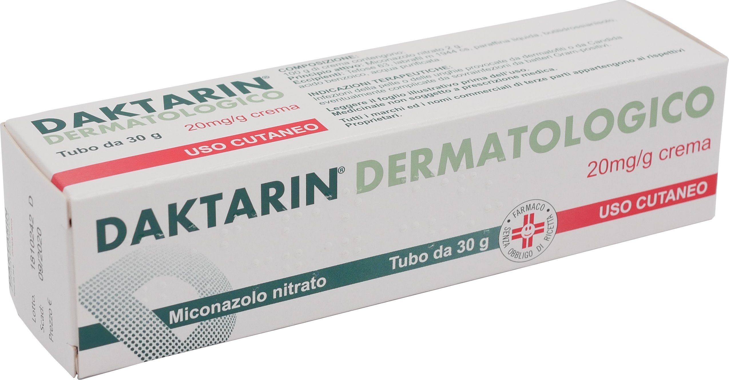 DAKTARIN DERMATOLOGICO 20 MG/G 20 MG/G CREMA 1 TUBO DA 30 G