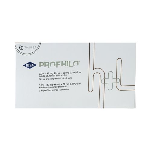 SIRINGA INTRADERMICA PROFHILO ACIDO IALURONICO SALE SODICO 3,2% 32MG H-HA + 32MG L-HA/2ML 2 ML + 2 AGHI