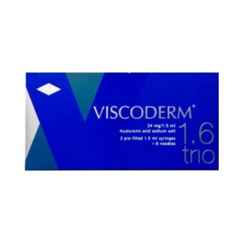SIRINGA INTRADERMICA VISCODERM 1,6 TRIO ACIDO IALURONICO SALE SODICO 24MG/1,5ML 3 SIRINGHE PRERIEMPITE X 1,5ML + 6 AGHI